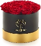 Magnifico bouquet di rose rosse stabilizzate